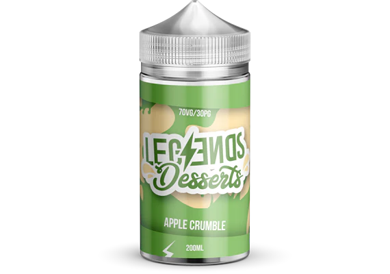 APPLE CRUMBLE (DESSERTS) 200ML E LIQUID BY LEGENDS PGVG 30/70