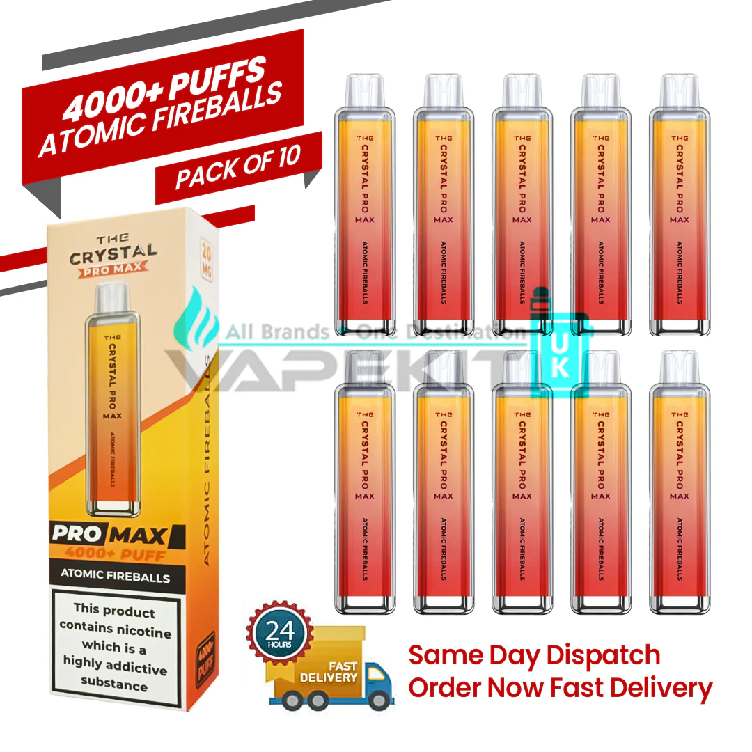 Atomic Fireballs 4000 Crystal Pro Max Prefilled Vape