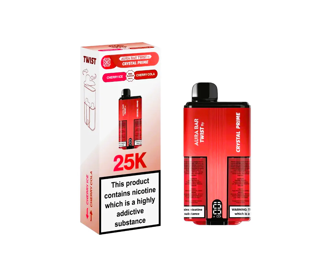 Aura Bar Twist 25k Puff Crystal Prime - 15 Flavours - Image 5