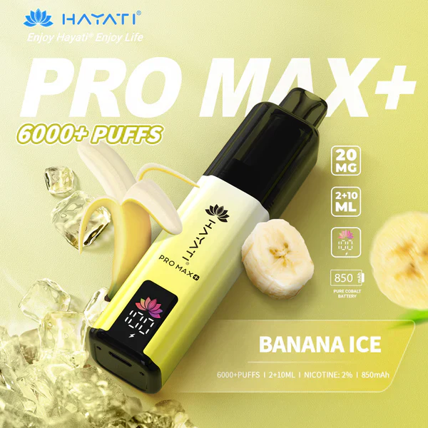 Hayati Pro Max Banana Ice Plus 6K Puffs | Only at (Ā£8.95)