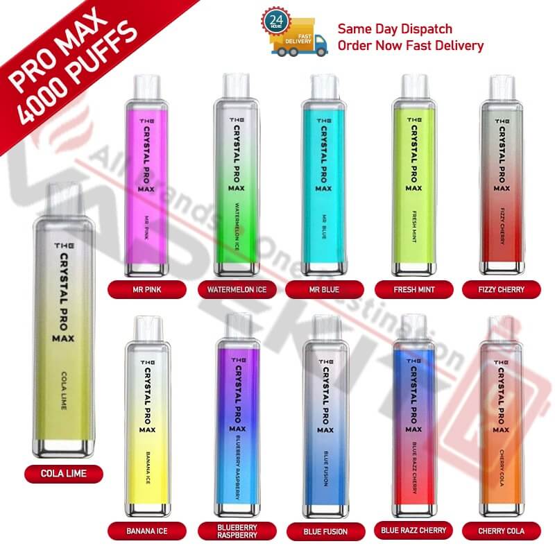 Blue Fusion Crystal Pro Max Bar 4000 Puffs - Image 2