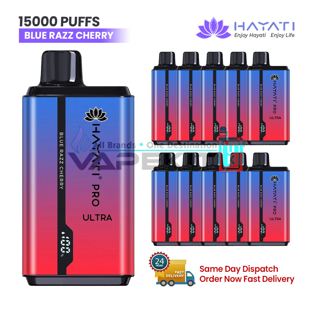 Blue Razz Cherry Hayati Pro Ultra 15000 Puffs Prefilled Vape
