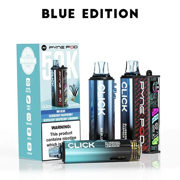 Pyne Pod Click 50000 Box of 5 Box Prefilled Vape Kit – Only £55