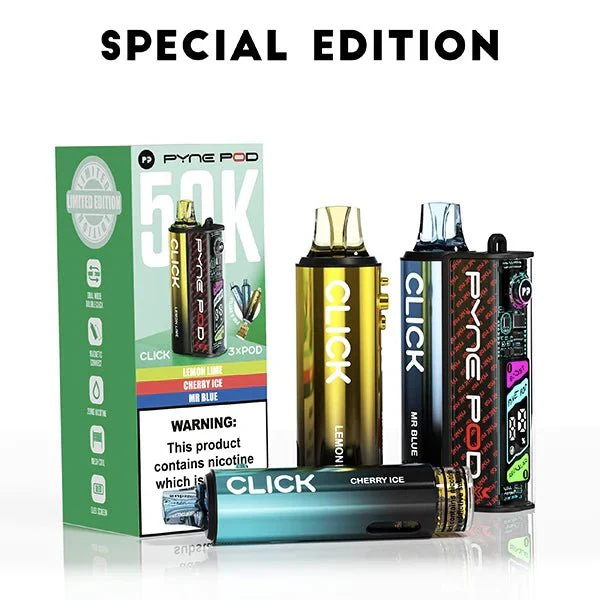 Pyne Pod Click 50000 Box of 5 Box Prefilled Vape Kit – Only £55 - Image 15