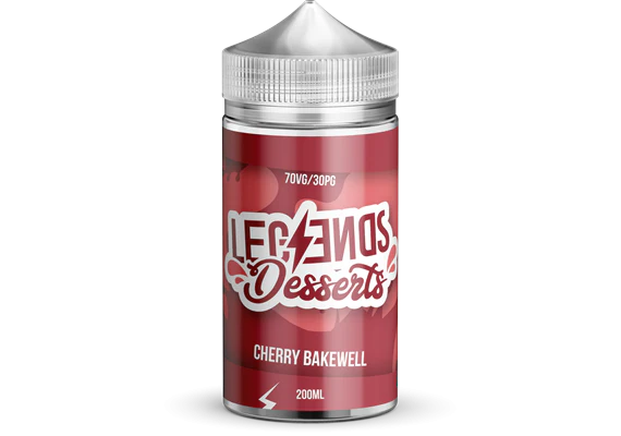CHERRY BAKEWELL (DESSERTS) 200ML E LIQUID BY LEGENDS PGVG 30/70