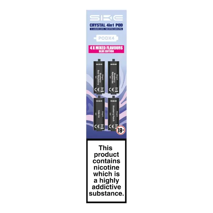 SKE Crystal 4 in 1: Prefilled Pods 20mg (4 Pack) - Buy now at £7.99