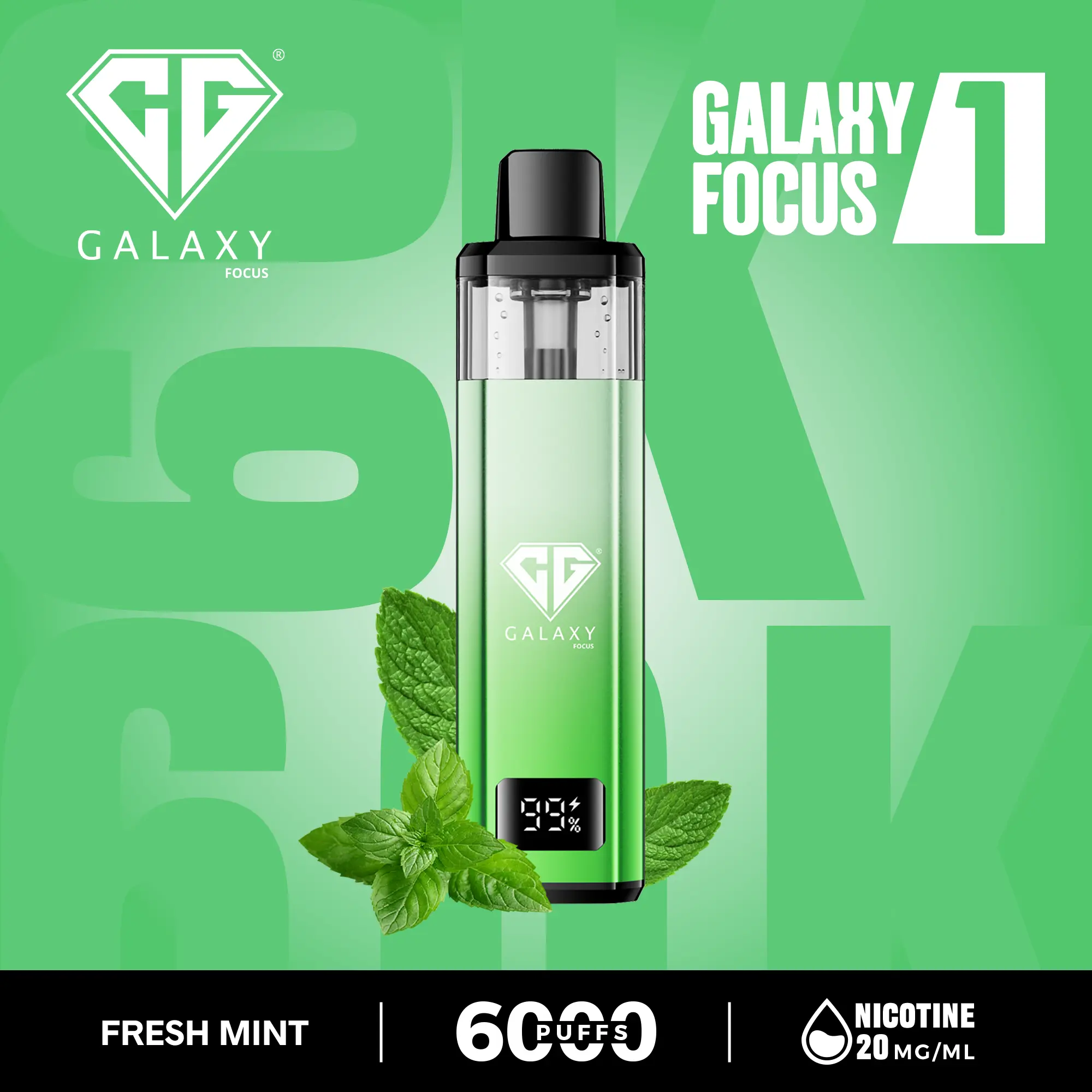 Crystal Galaxy Focus 6000 Puff: Buy this Prefilled Pod Vape - At £9.99 - Image 12
