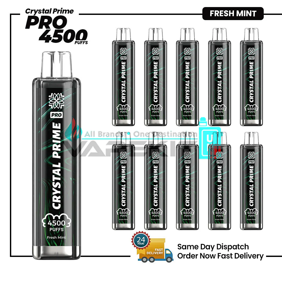 Crystal Prime Pro 4500 Fresh Mint Prefilled Vape Pod Device
