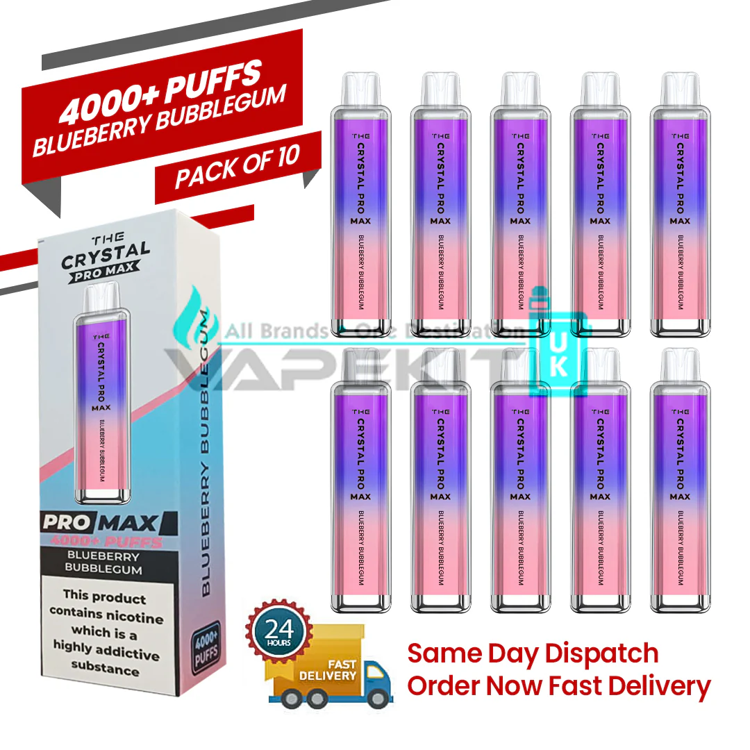 Crystal Pro Max 4000 Blueberry Bubblegum Prefilled Vape