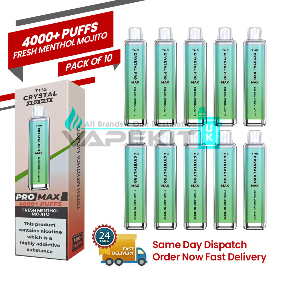 Crystal Pro Max 4000 Fresh Menthol Mojito Prefilled Vape