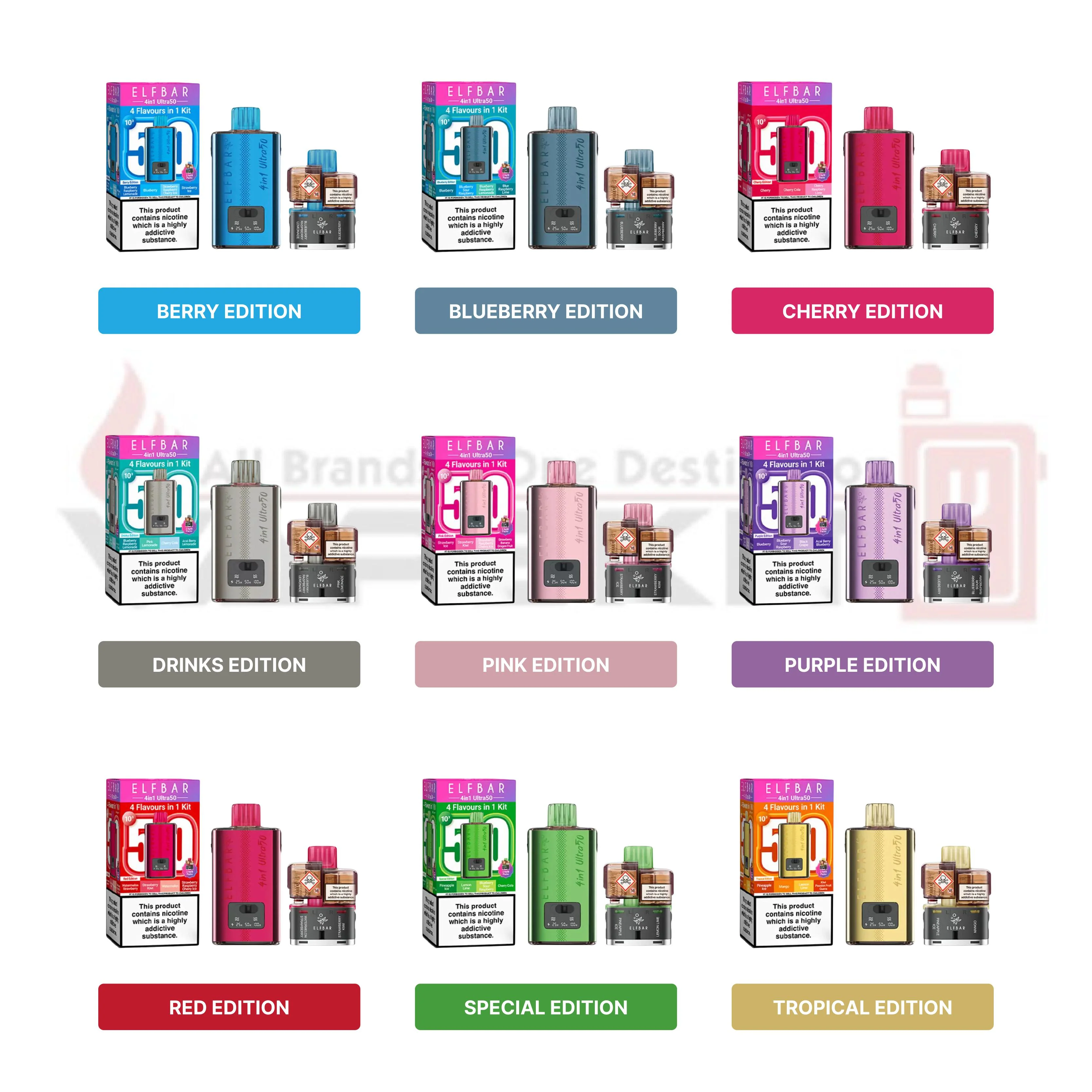 Elf Bar 4-in-1 Ultra 50 Prefilled Pod Kit