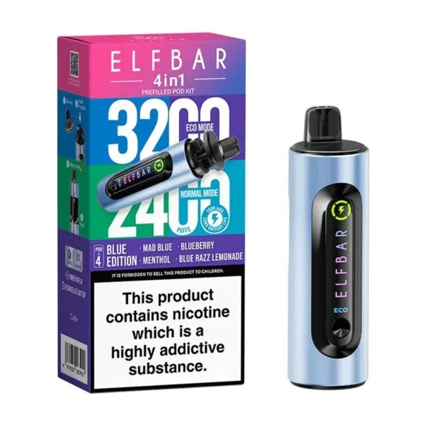 Elf Bar 4 in 1 - Prefilled Pod Vape Kit | Buy only at ÂŁ8.95 - Image 2