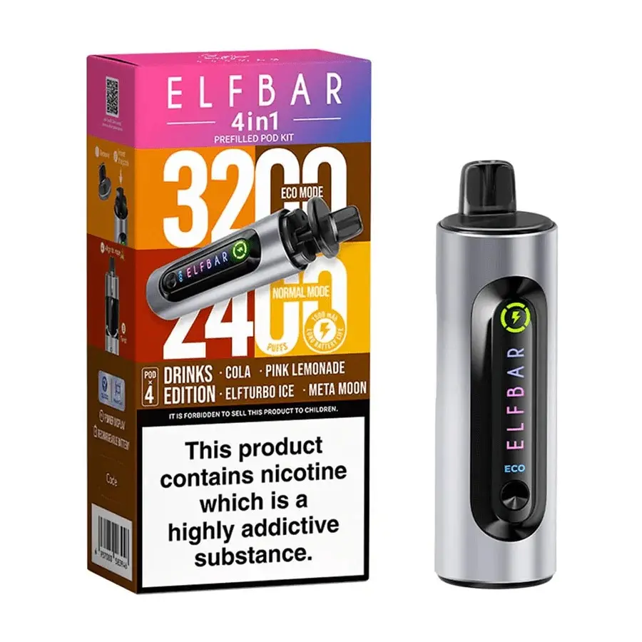 Elf Bar 4 in 1 - Prefilled Pod Vape Kit | Buy only at ÂŁ8.95 - Image 4