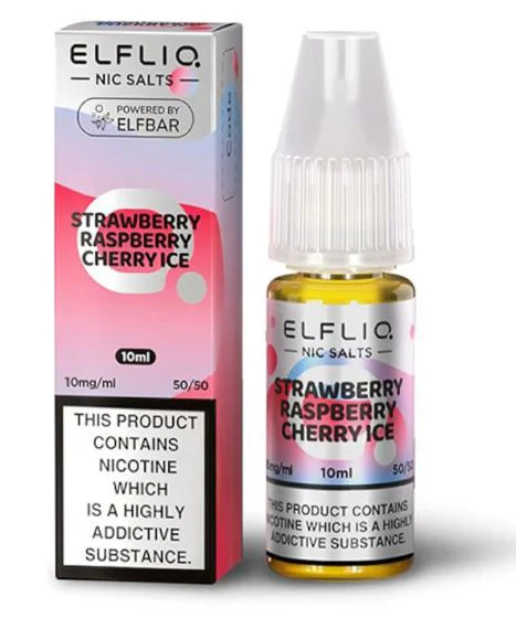 ELFLIQ Nic Salts ELF BAR Strawberry Raspberry Cherry Ice