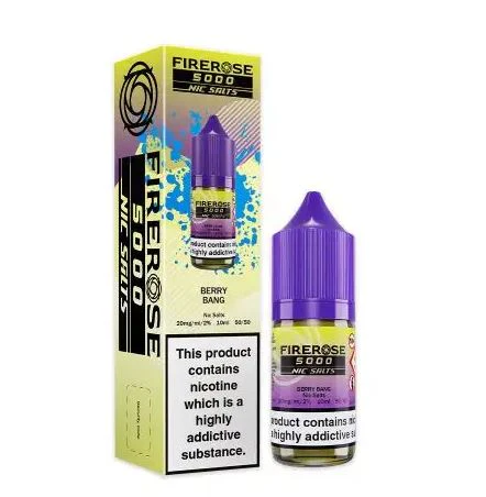 Elux Firerose 5000 Berry Bang 10MG/20MG Nic Salt-Ā£19.99 (Box of 10)