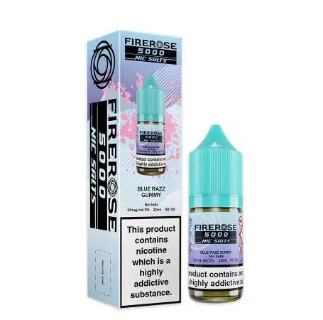 Elux Firerose 5000 Blue Razz Gummy 10MG/20MG Nic Salt-Ā£19.99 (Box of 10)