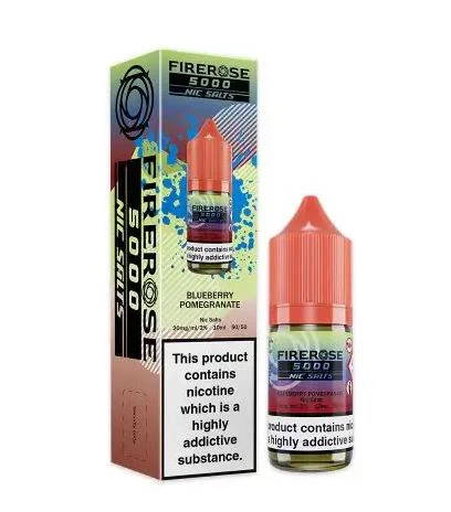 Elux Firerose 5000 Blueberry Pomegranate 10MG/20MG Nic Salt-£19.99 (Box of 10)