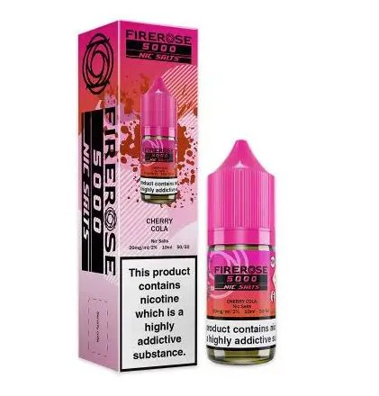 Elux Firerose 5000 Cherry Cola 10MG/20MG Nic Salt-Ā£19.99 (Box of 10)