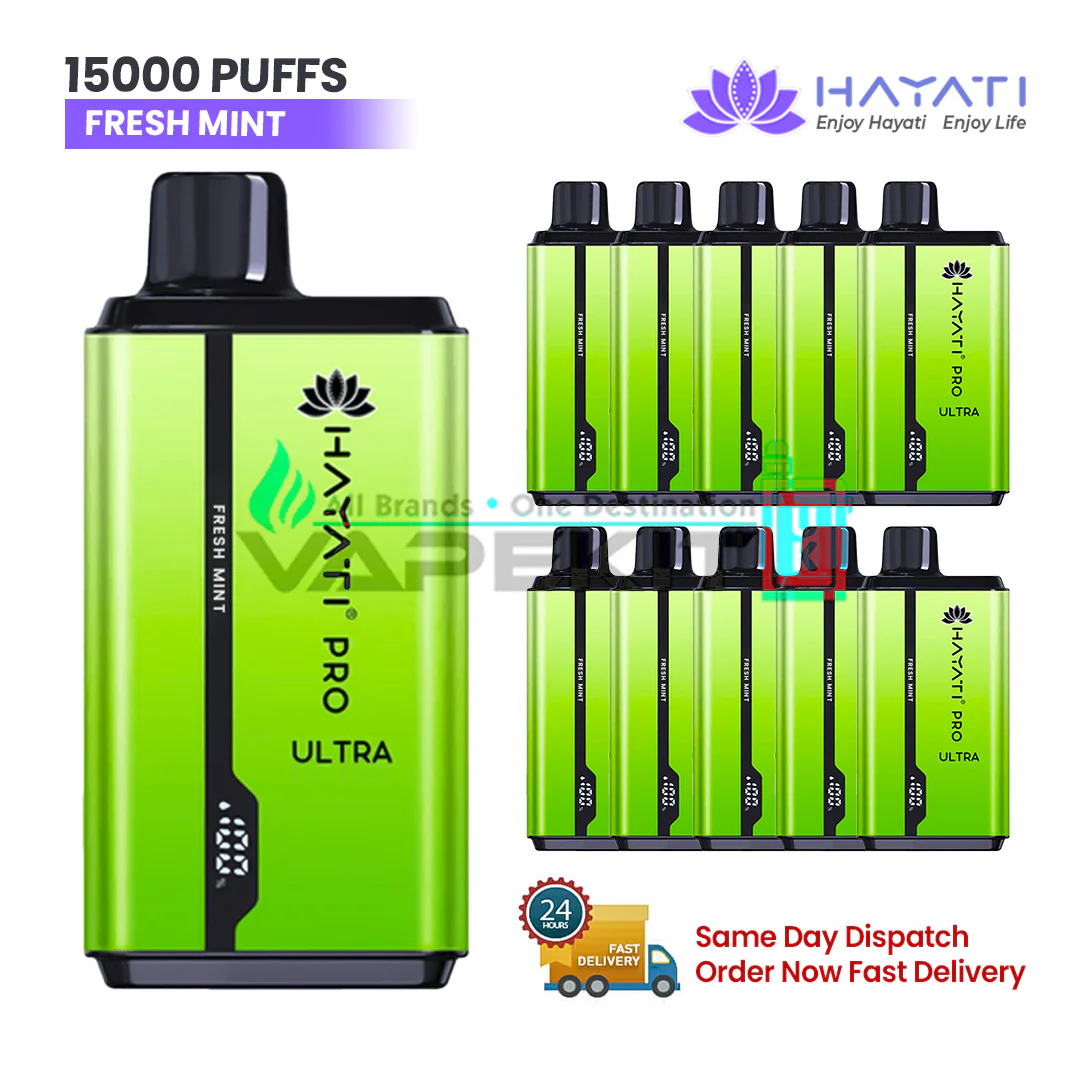 Fresh Mint Hayati Pro Ultra 15000 Puffs Prefilled Vape