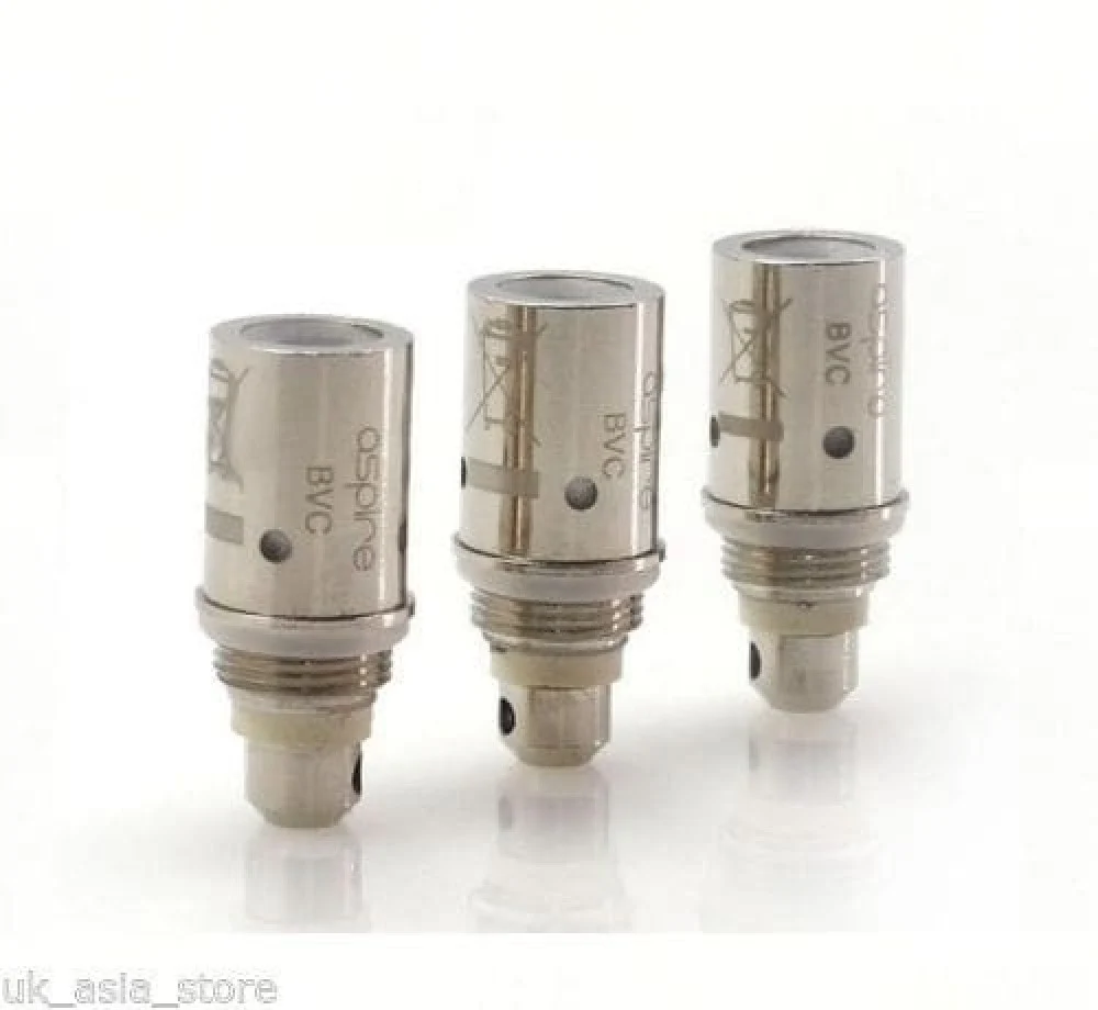 Genuine Aspire BVC Replacement Regular Clearomiser Coils in 1.6 AND 1.8 OHM