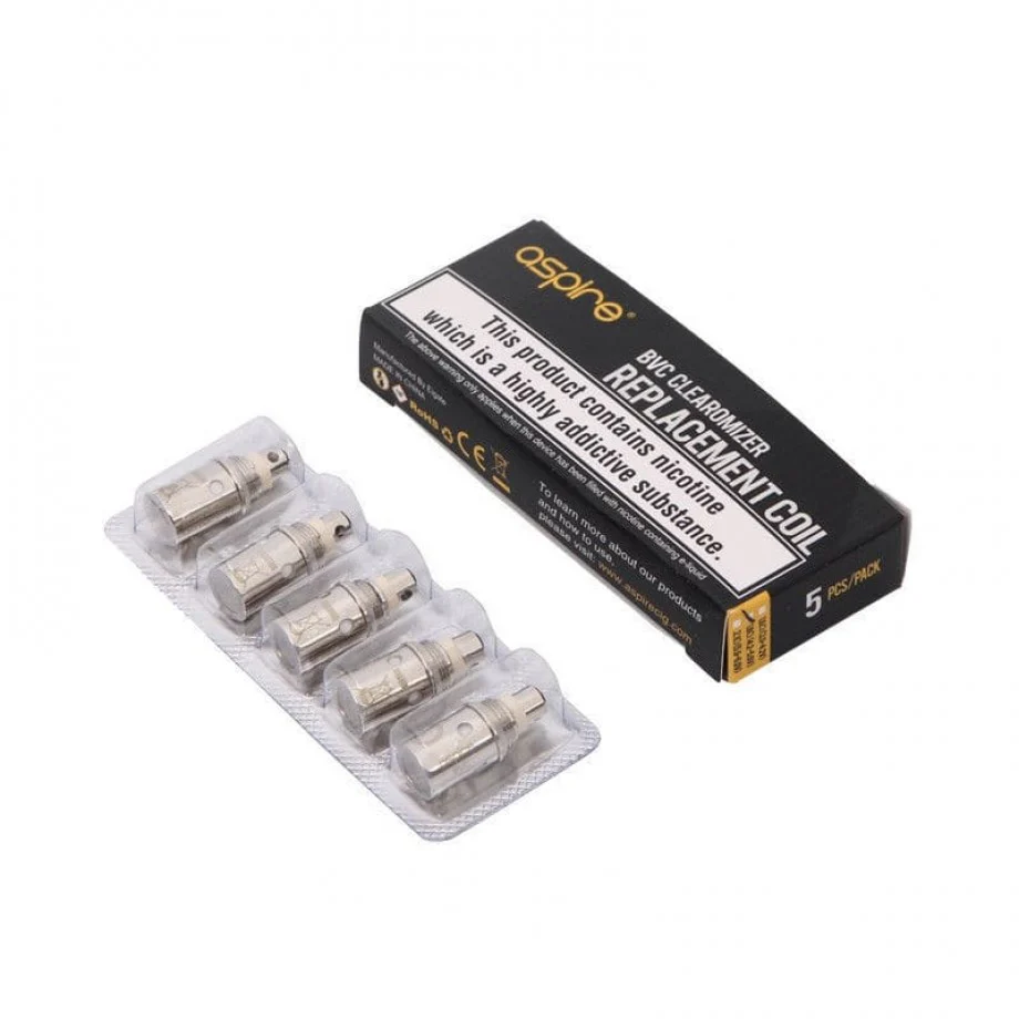 Genuine Aspire BVC Replacement Regular Clearomiser Coils in 1.6 AND 1.8 OHM - Image 7