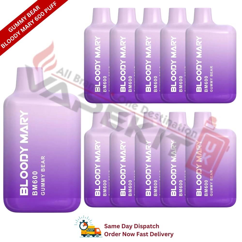 Gummy Bear Bloody Mary 600 Puff Box of 10
