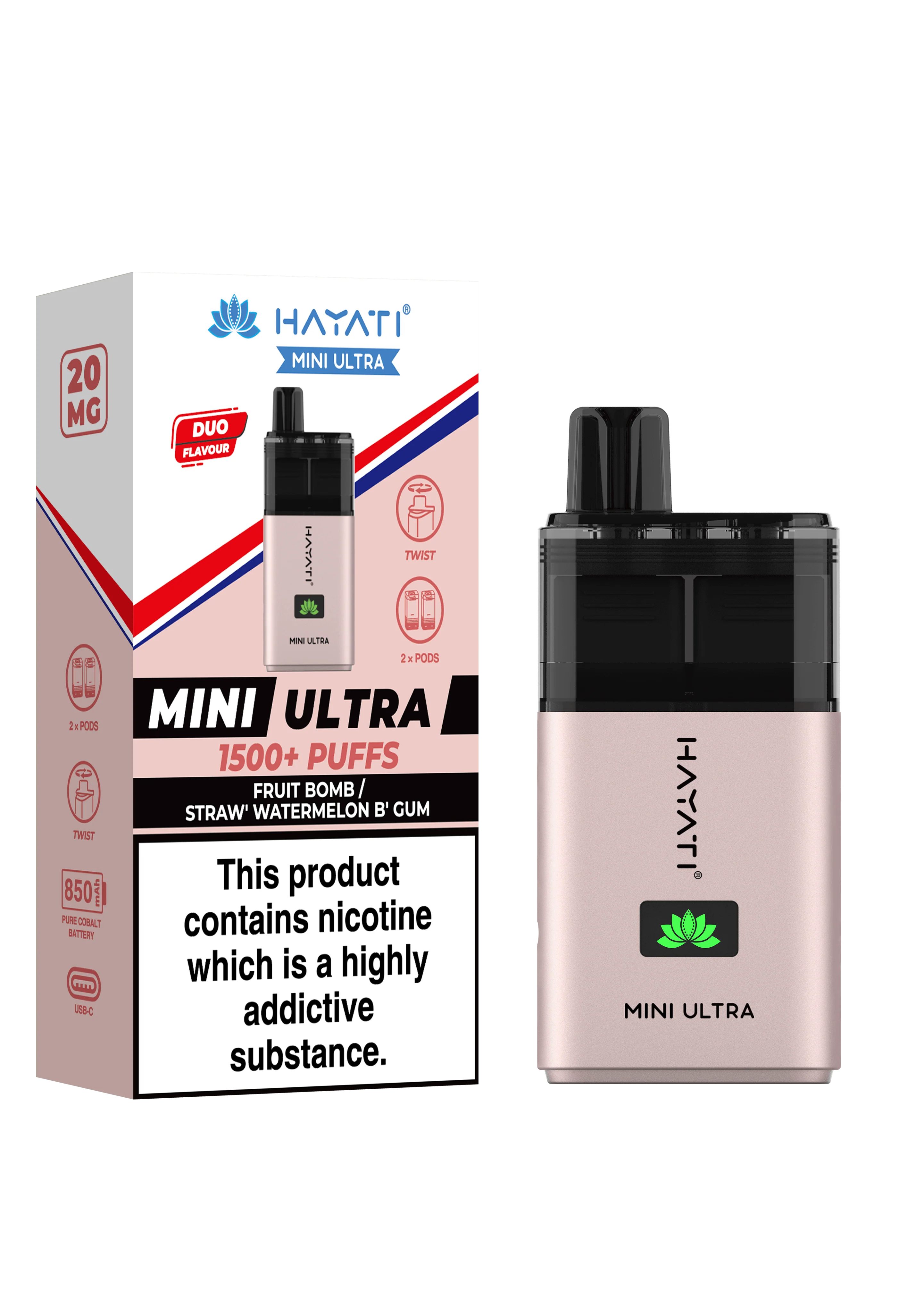 Hayati Mini Ultra 1500 Vape | Just £3 | Shop Now! - Image 12