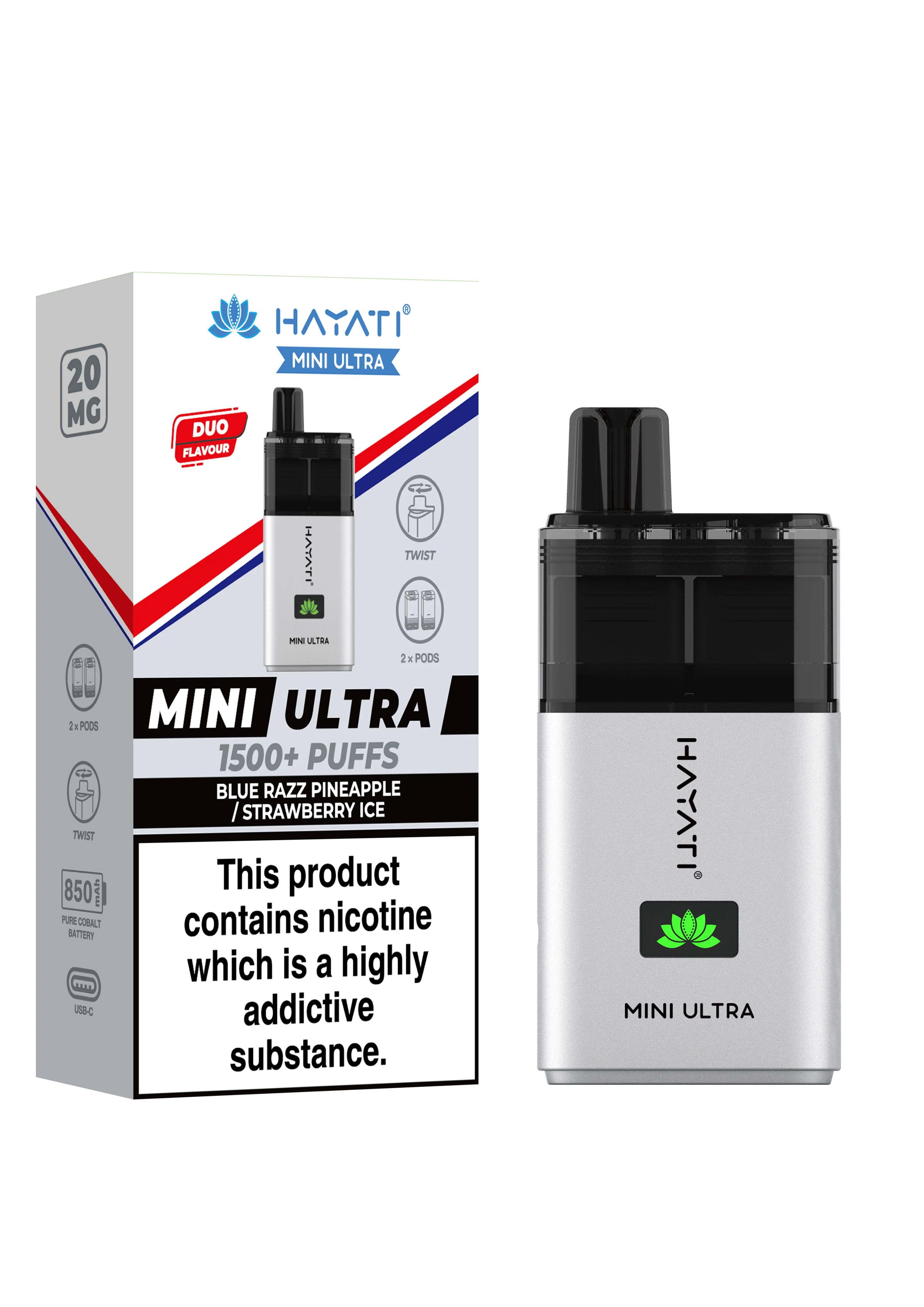 Hayati Mini Ultra 1500 Vape | Just £3 | Shop Now! - Image 4