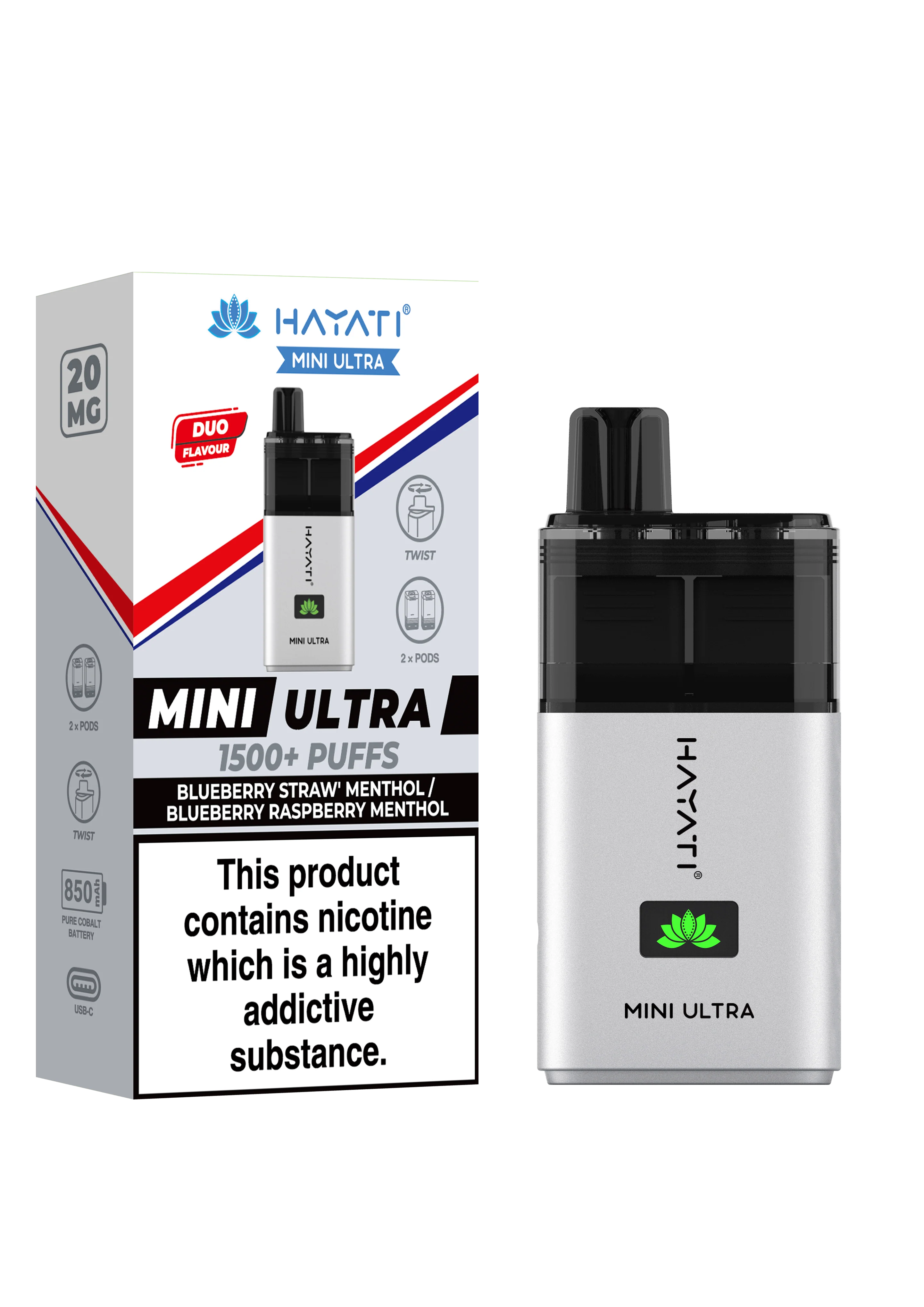 Hayati Mini Ultra 1500 Vape | Just £3 | Shop Now! - Image 8
