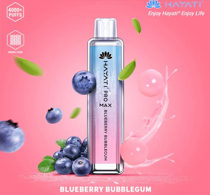 Hayati Pro Max 4000 Blueberry Bubblegum Prefilled Vape