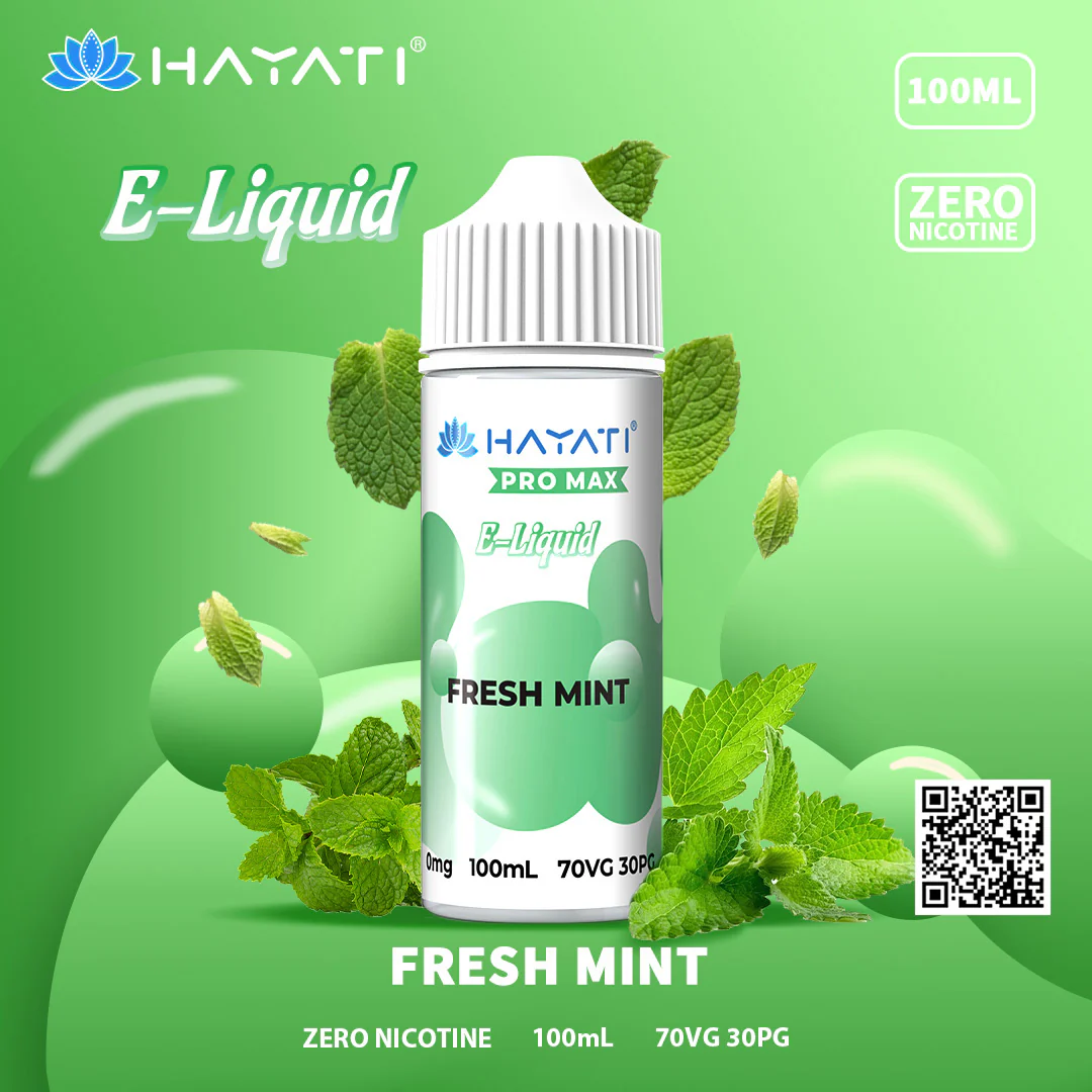 Hayati Pro Max Fresh Mint 100ml Eliquid-Ā£6.95