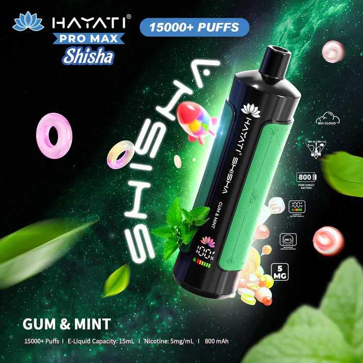 Hayati Pro Max Shisha 15000+ Prefilled Vape Puffs - Image 12