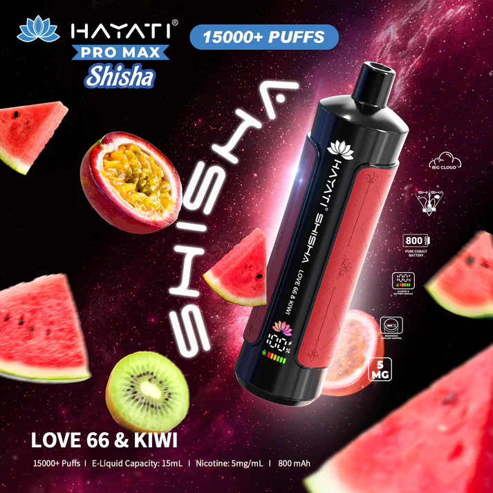 Hayati Pro Max Shisha 15000+ Prefilled Vape Puffs - Image 13