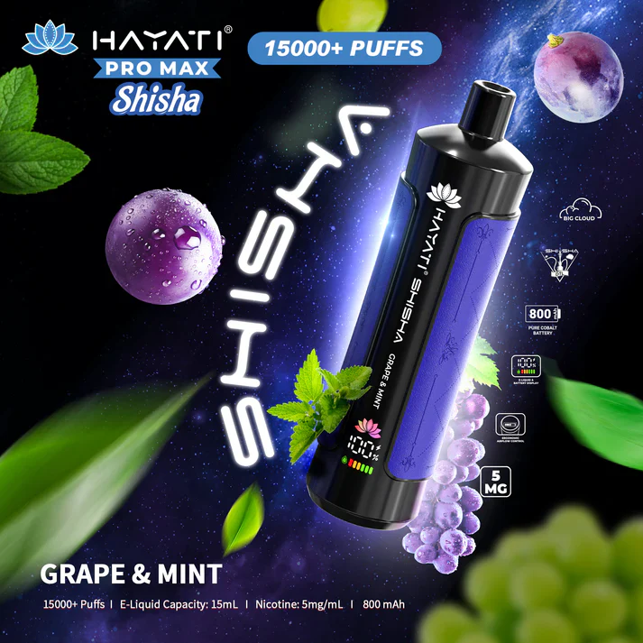 Hayati Pro Max Shisha 15000+ Prefilled Vape Puffs - Image 4