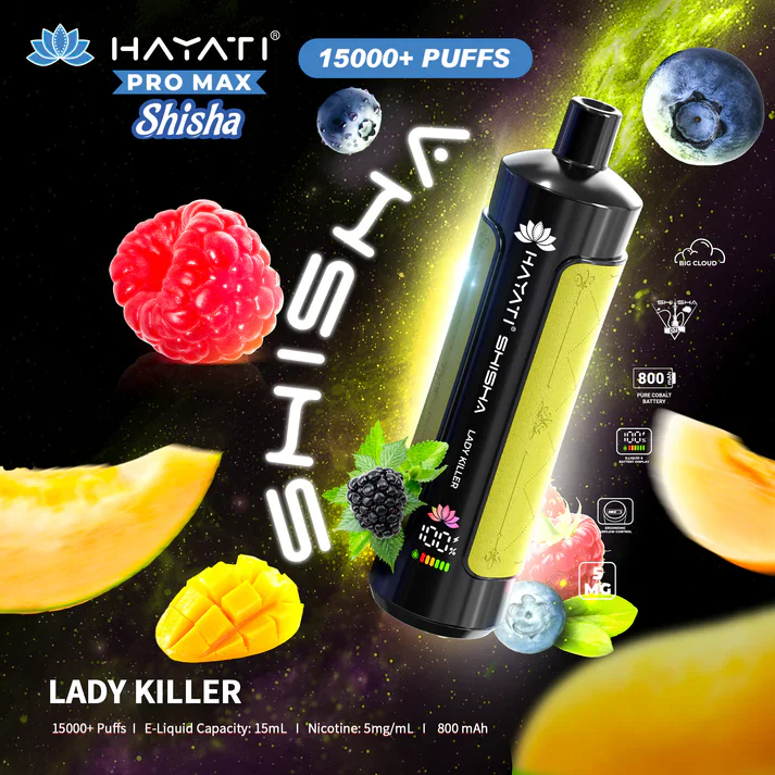Hayati Pro Max Shisha 15000+ Prefilled Vape Puffs - Image 6
