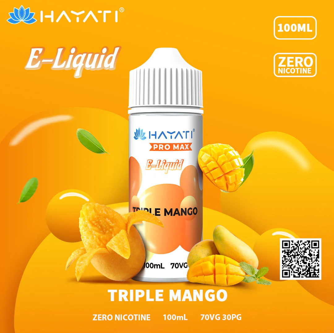 Hayati Pro Max Triple Mango 100ml Eliquid-Ā£6.95