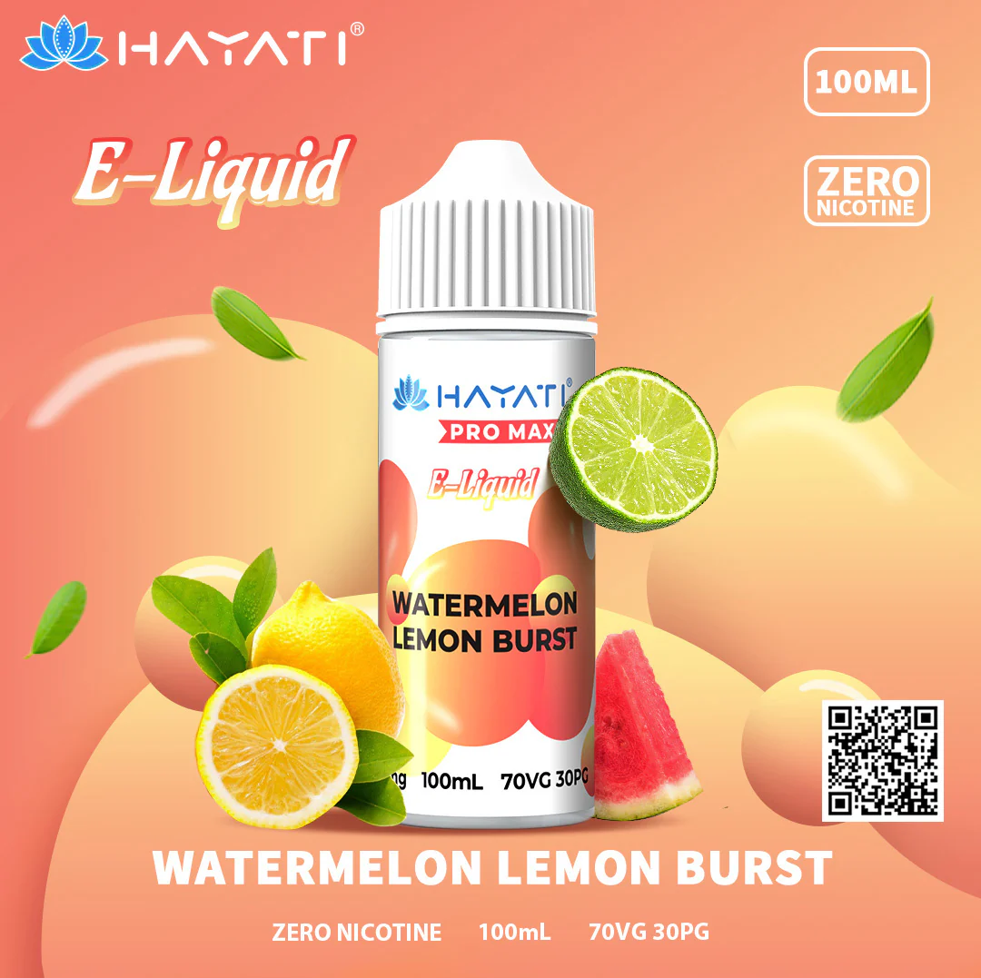 Hayati Pro Max Watermelon Lemon Burst 100ml Eliquid-Ā£6.95