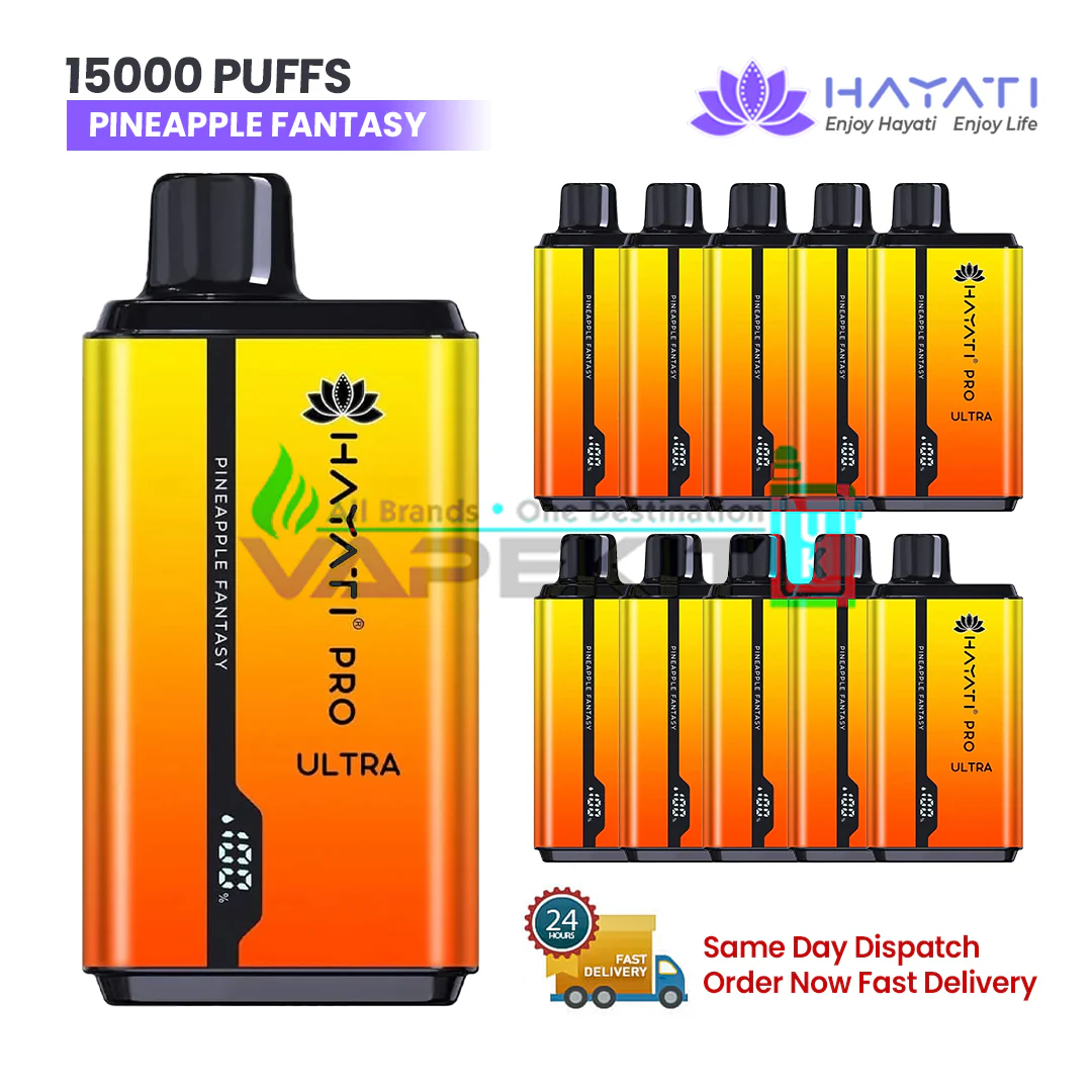 Hayati Pro Ultra 15k Puffs Pineapple Fantasy Prefilled Vape