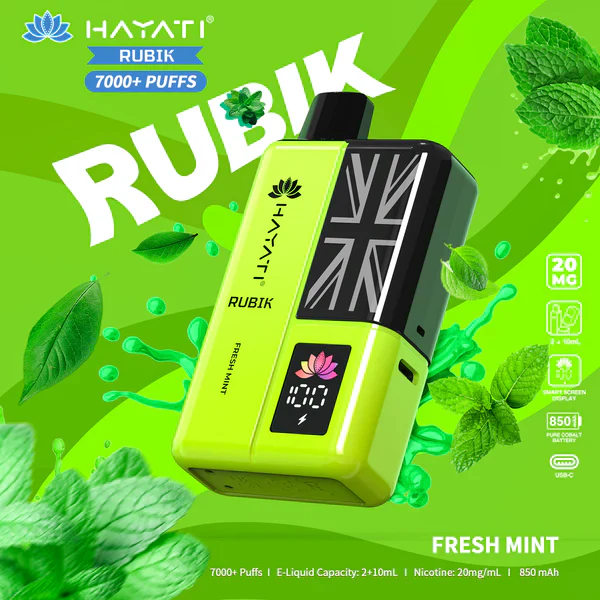 Hayati Rubik 7000 Prefilled Vape Kit (Best Price & Deals) - Image 7