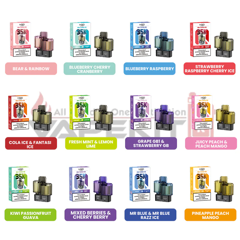 HQD Glow Air 35000 Puffs Prefilled Refill Pods