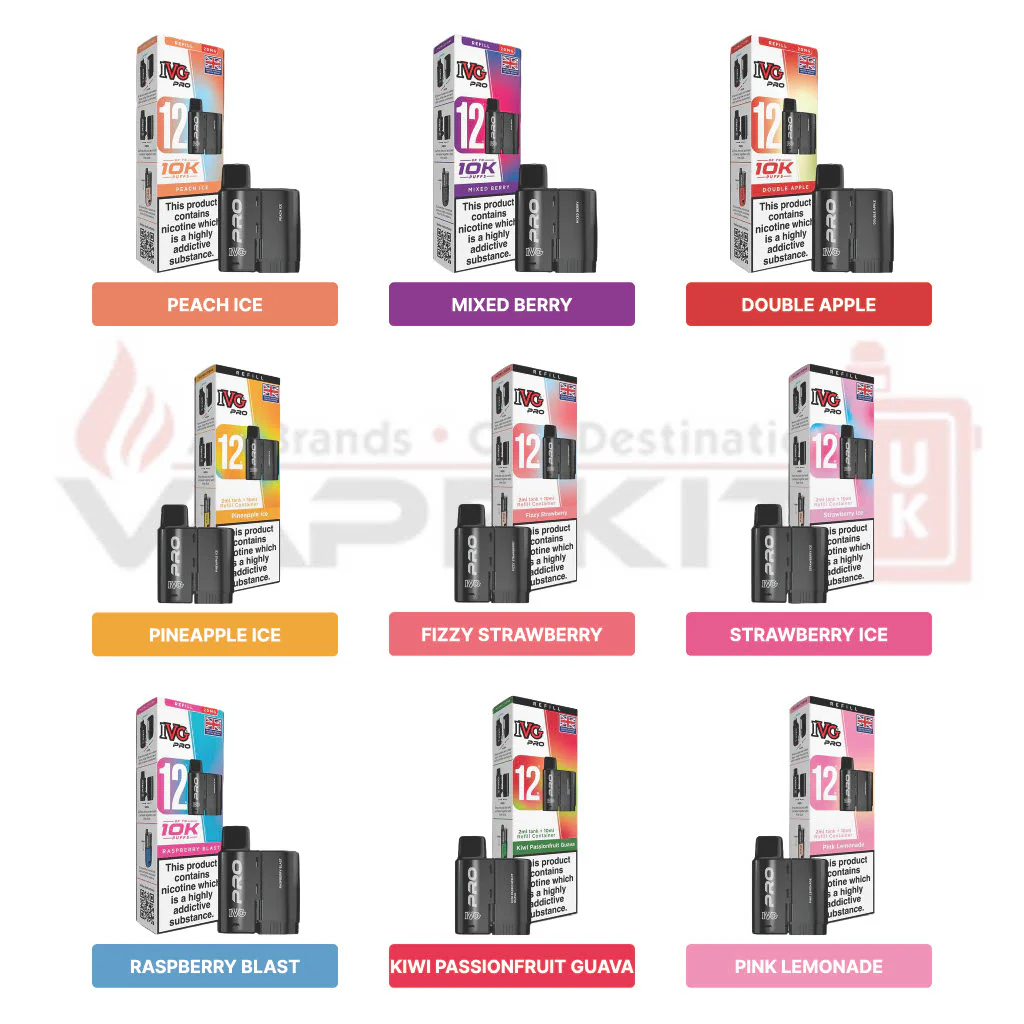 IVG Pro 12 Prefilled Replacement Pods Refill - Pack Of 5