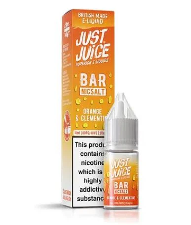 Just Juice 10ml Bar Nic Salts Orange & Clementine E-liquid