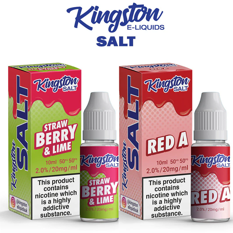 Kingston E Liquid Salts Kingston Salts E Liquid Nic Salts 10ml 50/50 Juice 20MG Pack of 12 - Image 2
