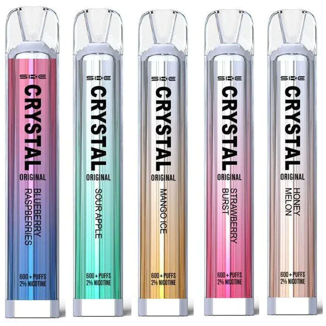 Kiwi Passion Fruit Guava SKE Crystal 600 Puffs Prefilled Vape Device 10 Pack - Image 2