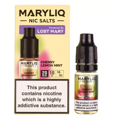 MaryLiq Lost Mary 10mg/20mg Cherry Lemon Mint Nic Salt-£2.99 Cheapest