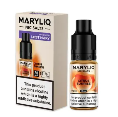 MaryLiq Lost Mary 10mg/20mg Citrus Sunrise Nic Salt-£2.99 Cheapest