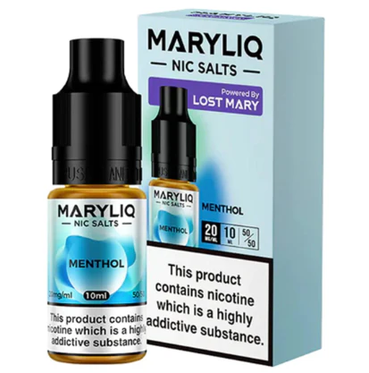 MaryLiq Lost Mary 10mg/20mg Menthol Nic Salt-£2.99 Cheapest!