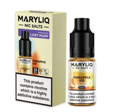 MaryLiq Lost Mary 10mg/20mg Pineapple Ice Nic Salt-£2.99 Cheapest!