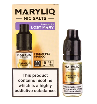 MaryLiq Lost Mary 10mg/20mg Pineapple Mango Nic Salt-£2.99 Cheapest!