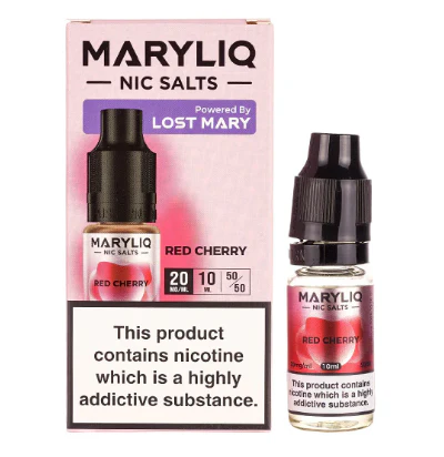 MaryLiq Lost Mary 10mg/20mg Red Cherry Nic Salt-£2.99 Cheapest!